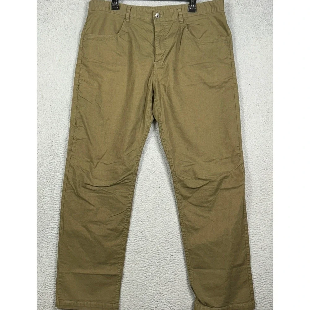 The North Face Pants Mens 38 Olive Green Climbing Hiking Chino Stretch Outdoor
